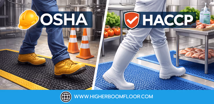 พื้นกันลื่นที่ผ่านมาตรฐาน OSHA และ HACCP ต่างกันอย่างไร